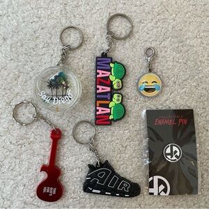 Colorful Keychains and a Pin Bundle (6)